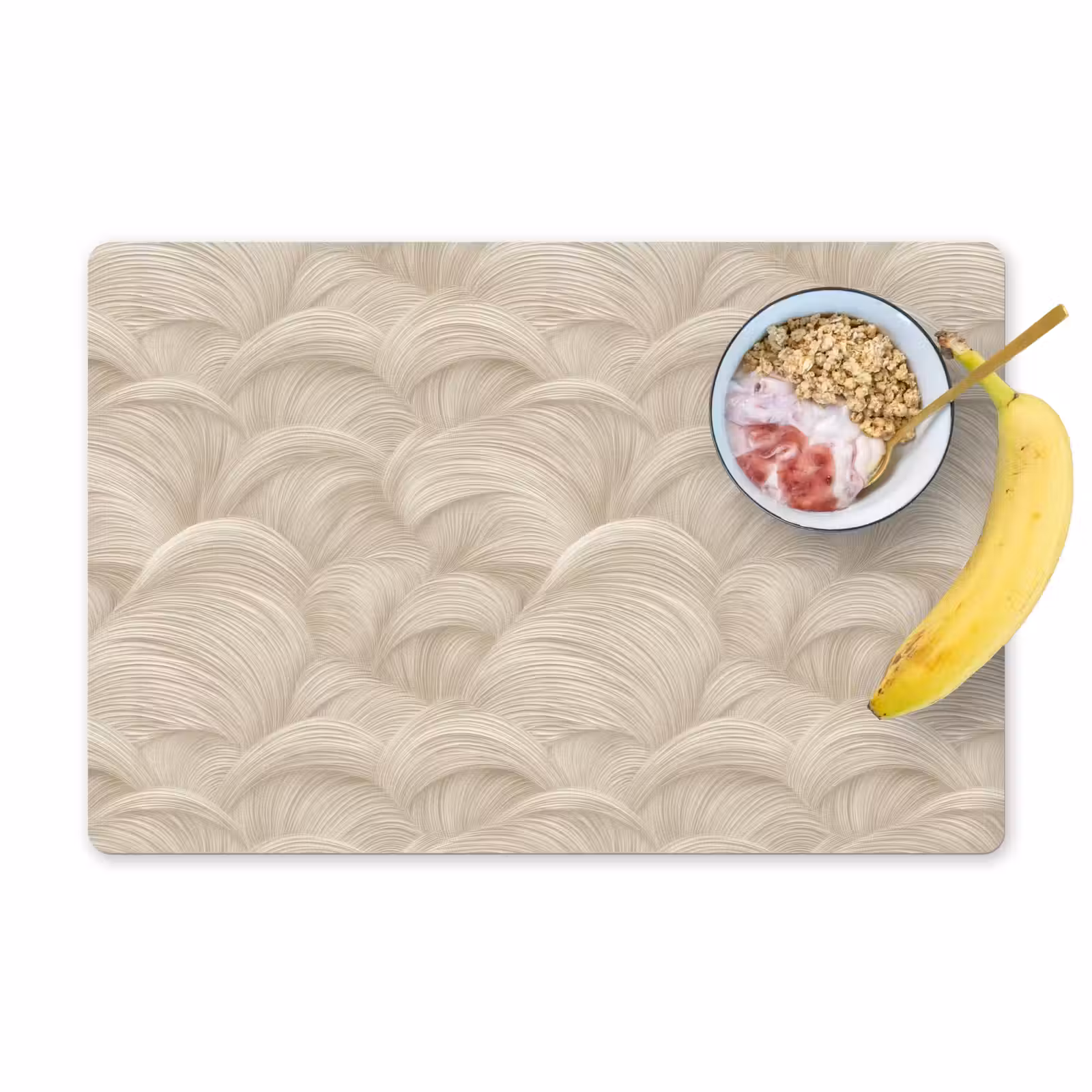 Placemat - 6 stuks - Bogen - Patroon - Beige — 1