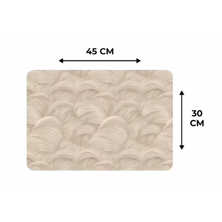 Placemat - 6 stuks - Bogen - Patroon - Beige — 3