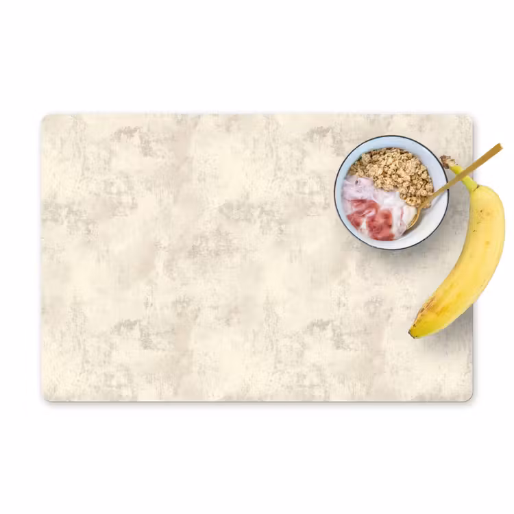 Placemat - 6 stuks - Patroon - Organisch - Beige — 1