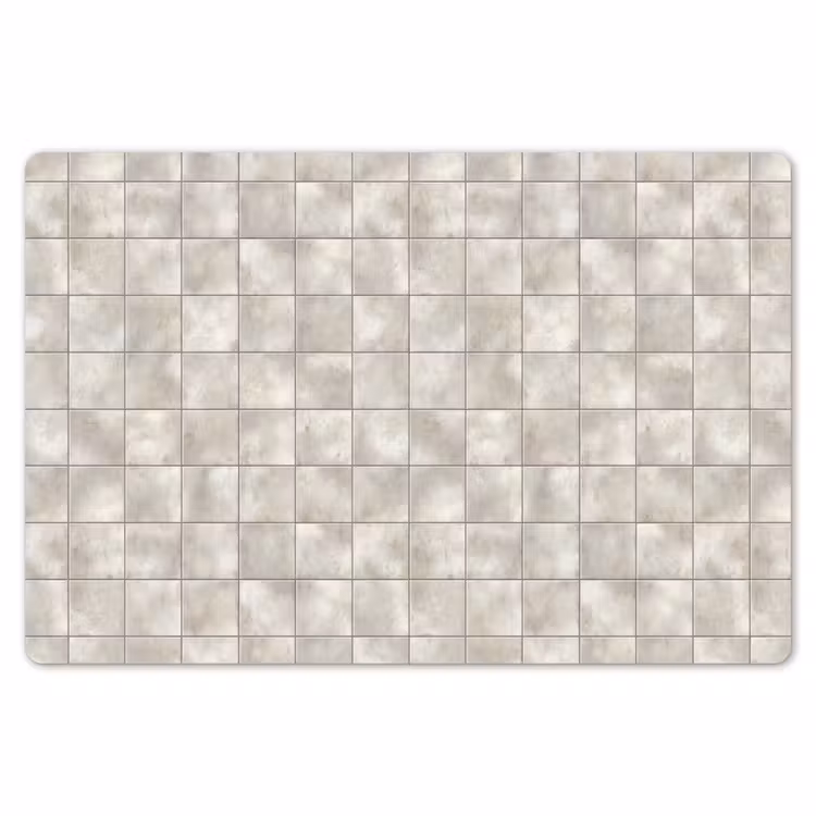 Placemat - 6 stuks - Tegels - Natuurlijk - Grijs — 7