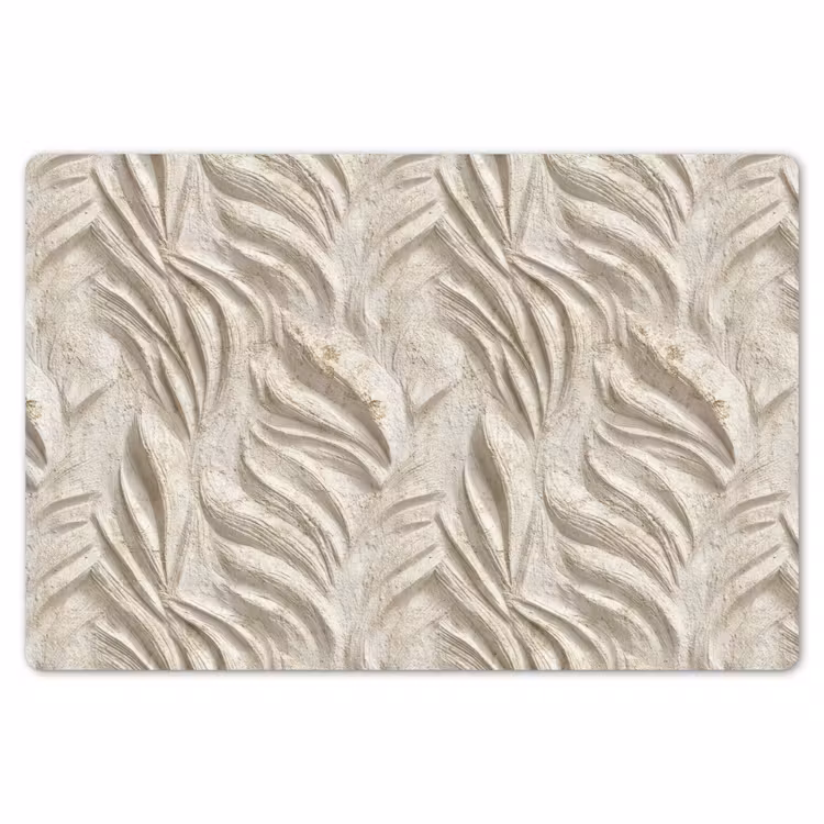 Placemat - 6 stuks - Textuur - Reliëf - Beige — 7