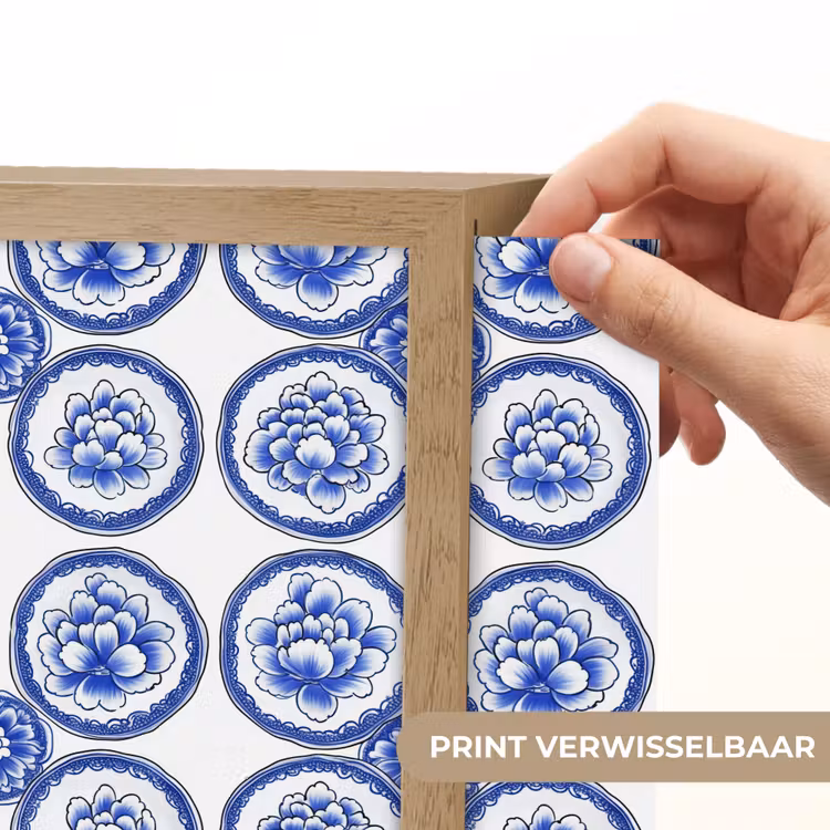 Lightbox - Wandlamp - Cirkels - Bloemen - Blauw — 6