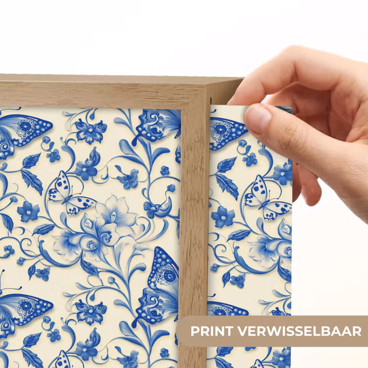 Lightbox - Wandlamp - Vlinders - Bloemen - Blauw - Botanisch — 6