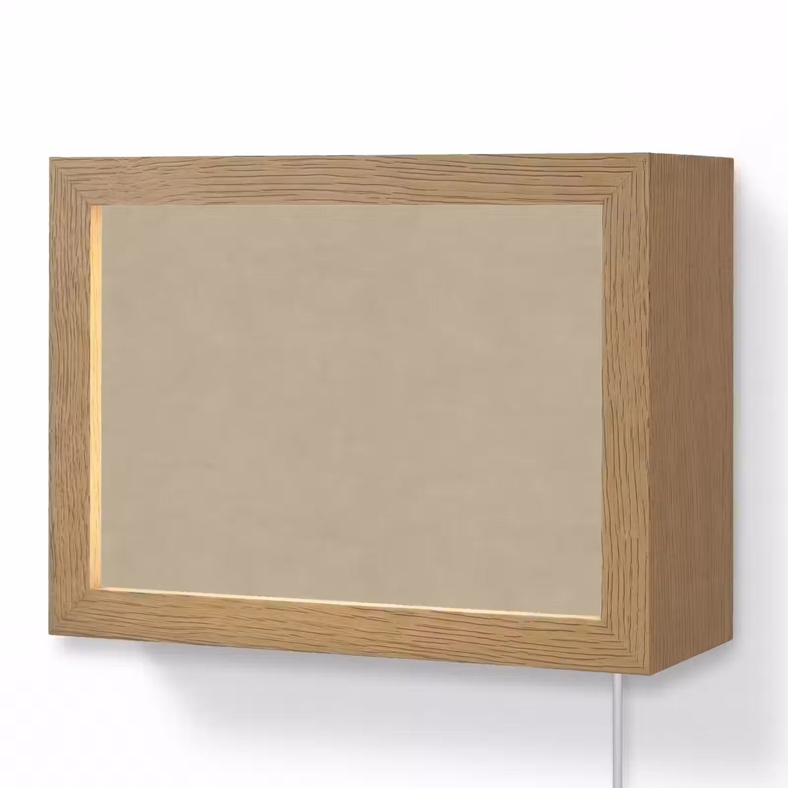 Lightbox - Wandlamp - Zandkleur - Korrelige structuur - Beton — 1