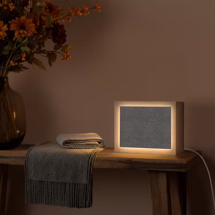 Lightbox - Wandlamp - Donkergrijs - Asfaltstructuur - Ruw — 5
