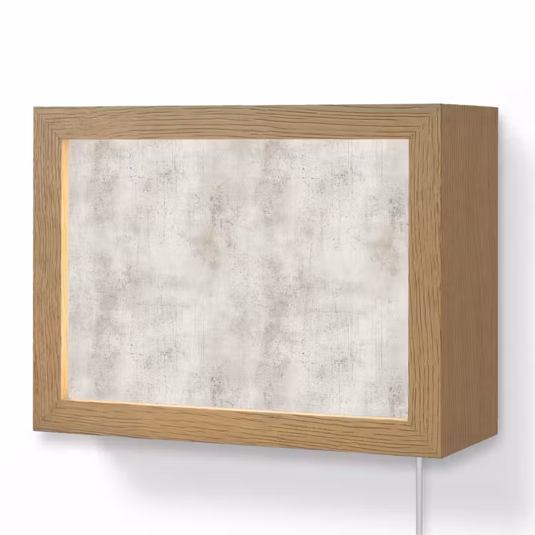 Lightbox - Wandlamp - Grijs - Beton - Verweerd — 1