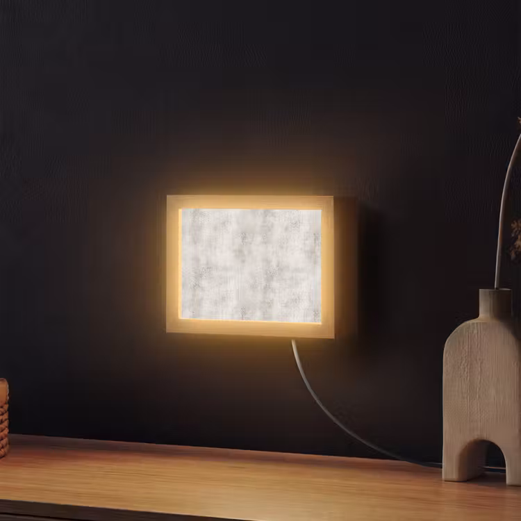 Lightbox - Wandlamp - Grijs - Beton - Verweerd — 2