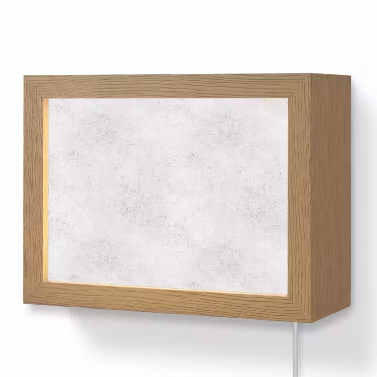 Lightbox - Wandlamp - Lichtgrijs - Betonstructuur - Subtiel — 1