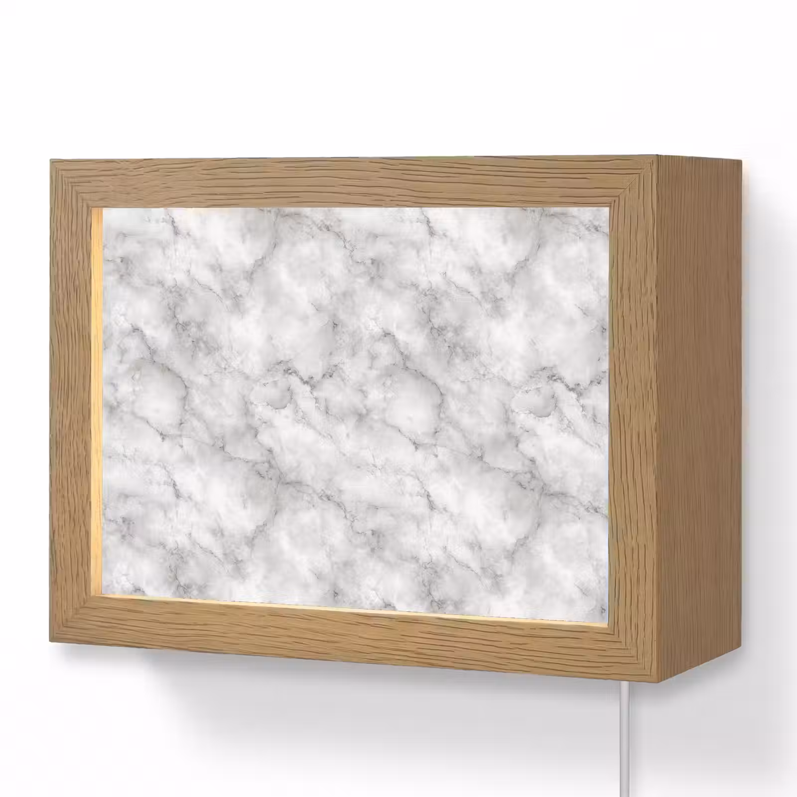 Lightbox - Wandlamp - Grijs - Marmer - Klassiek - Aders — 1