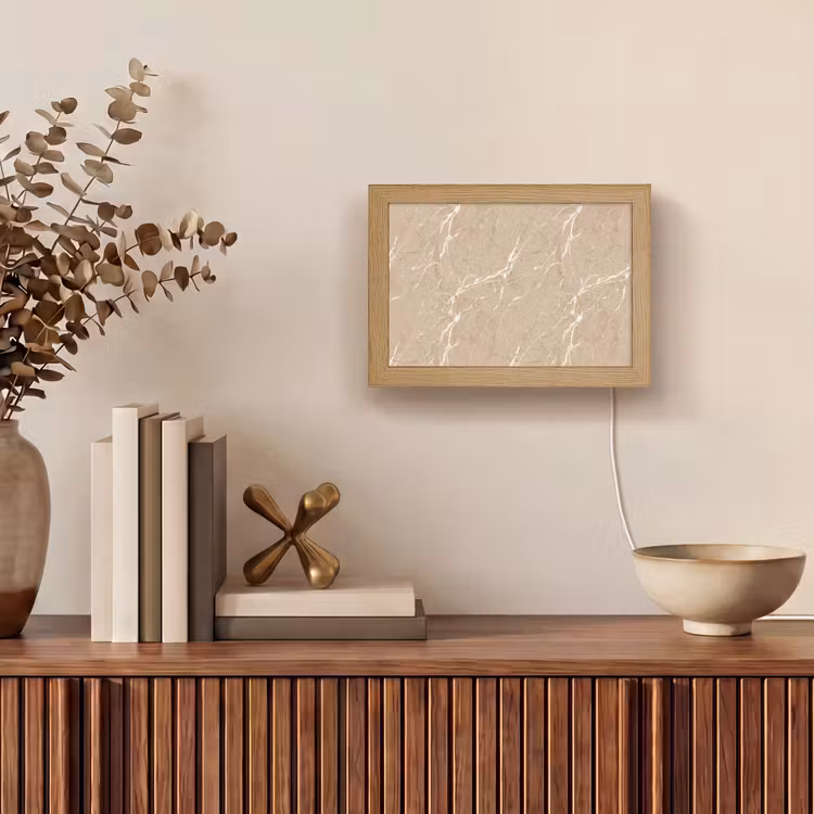 Lightbox - Wandlamp - Beige - Marmer - Organisch - Wit — 4