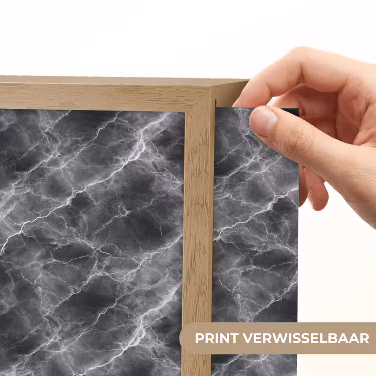 Lightbox - Wandlamp - Donkergrijs - Bliksem - Marmer — 6