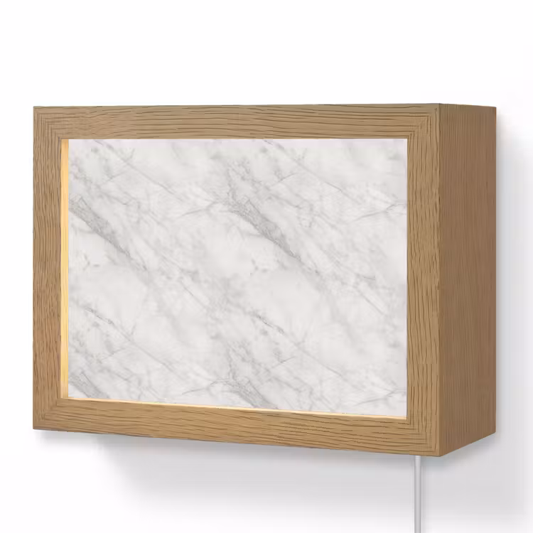 Lightbox - Wandlamp - Klassiek - Marmer - Grijs — 1