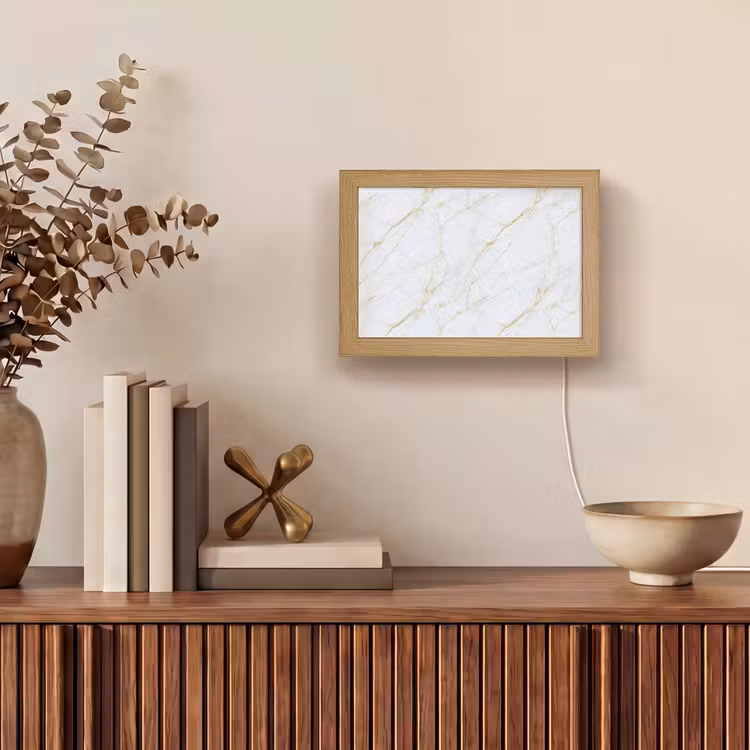 Lightbox - Wandlamp - Wit - Marmer - Goud - Luxueus — 4