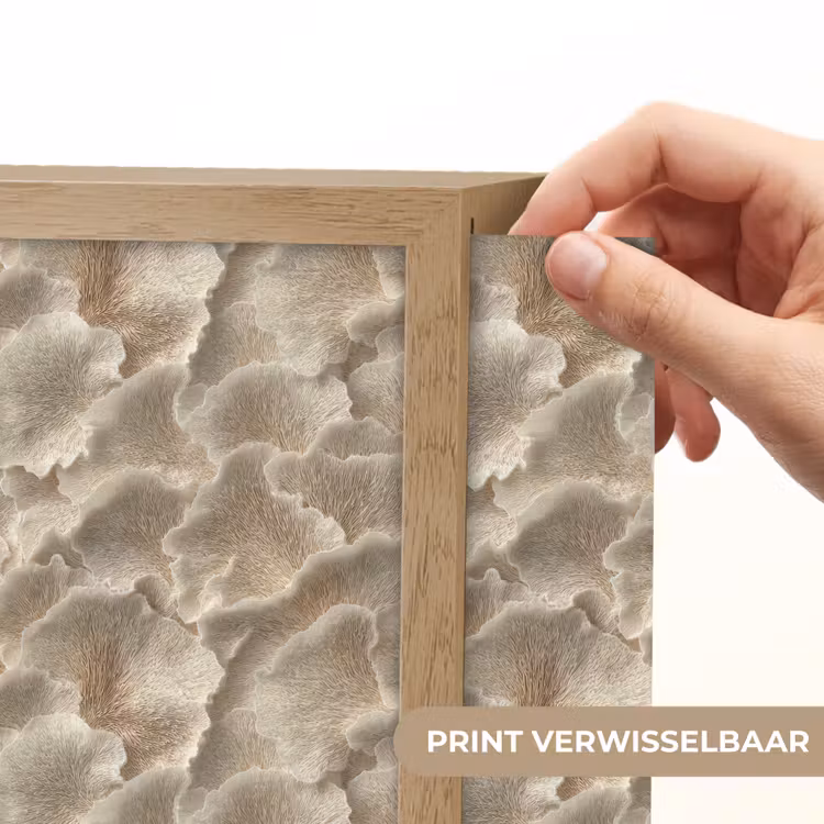 Lightbox - Wandlamp - Waaierstructuren - Beige - Vezeltextuur — 6