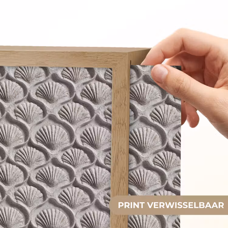 Lightbox - Wandlamp - Zand - Schelpenvorm - Grijs — 6