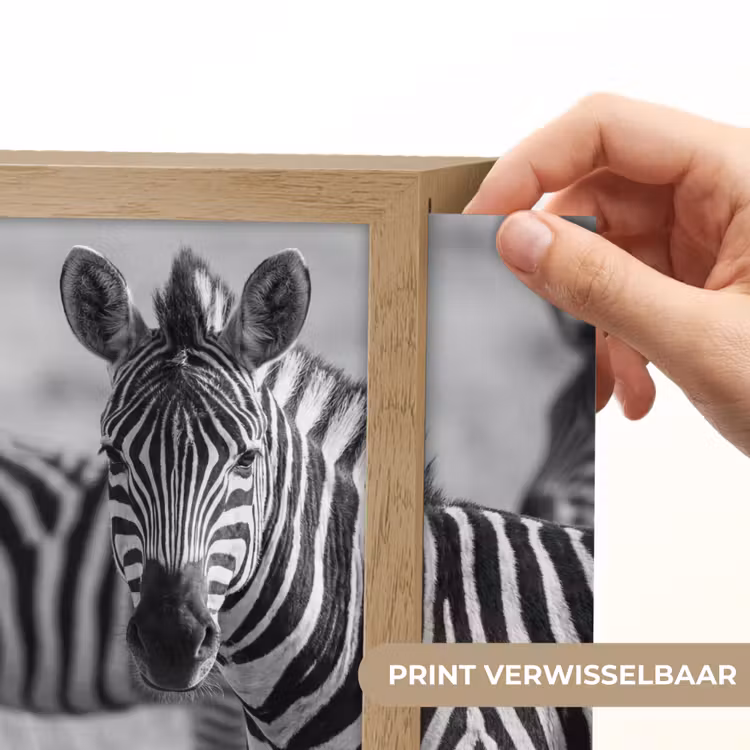 Lightbox - Wandlamp - Zebra's - Zwart - Wit — 6
