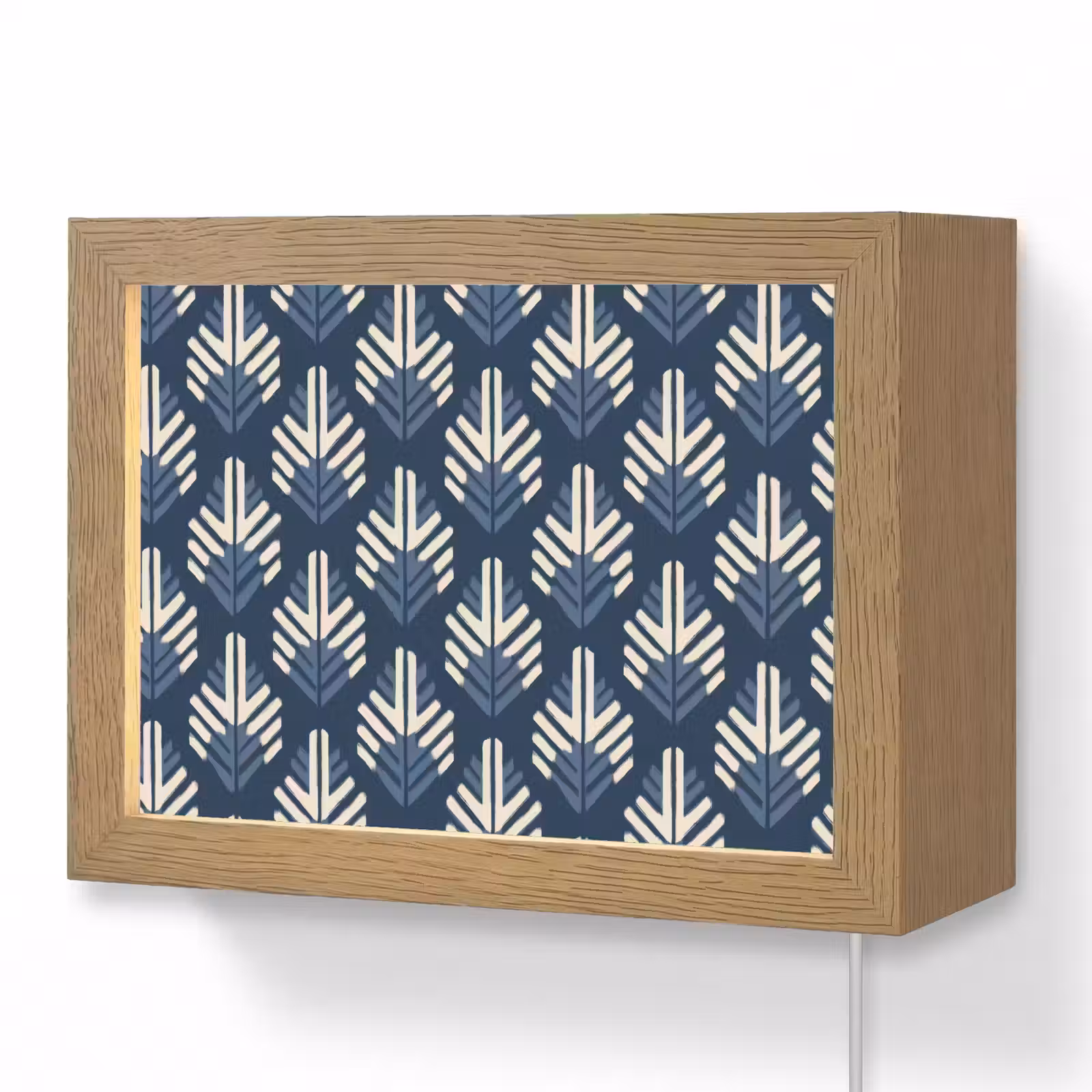 Lightbox - Wandlamp - Modern - Patroon - Blauw — 1