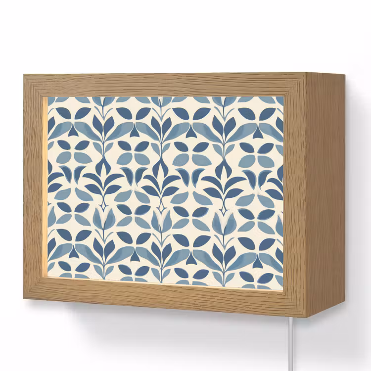 Lightbox - Wandlamp - Flora - Modern - Blauw — 1