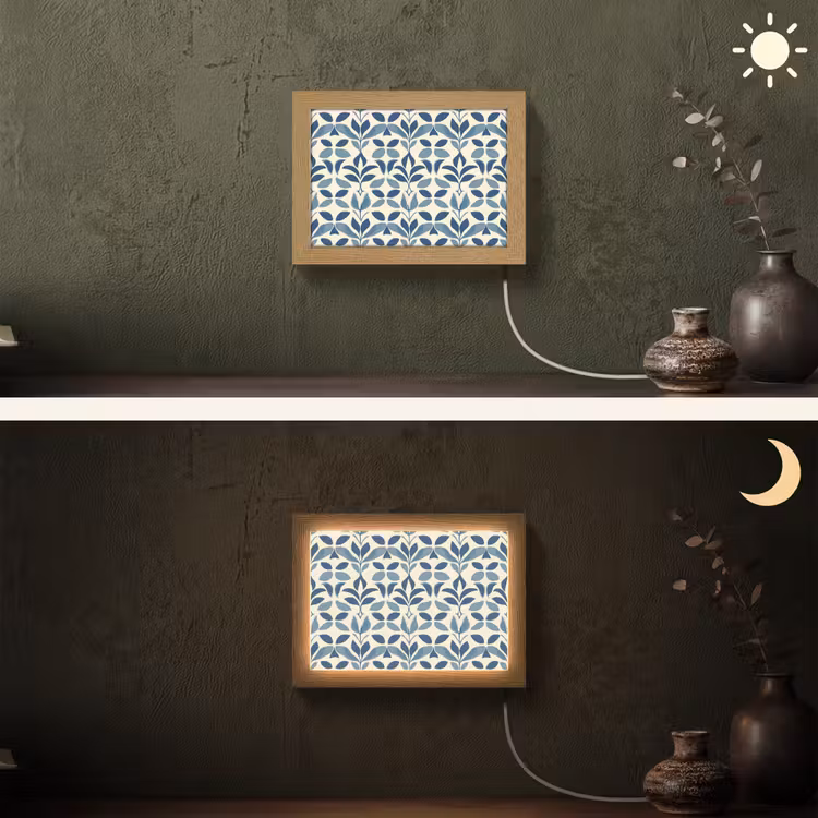 Lightbox - Wandlamp - Flora - Modern - Blauw — 3
