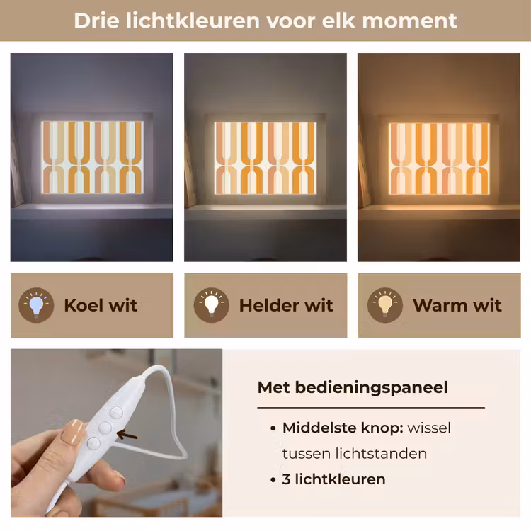 Lightbox - Wandlamp - U-vorm - Retro - Oranje — 7