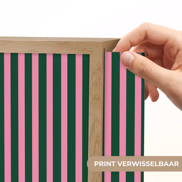 Lightbox - Wandlamp - Verticale strepen - Groen - Roze — 6