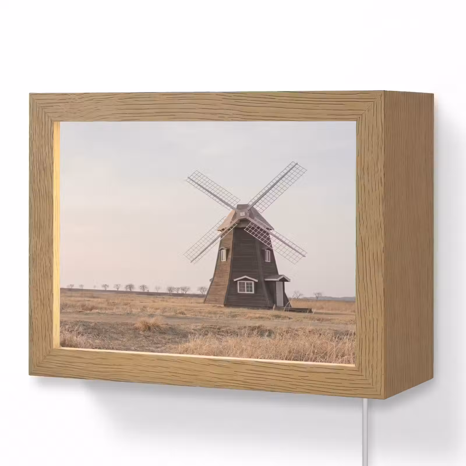 Lightbox - Wandlamp - Windmolens - Landschap - Veld — 1