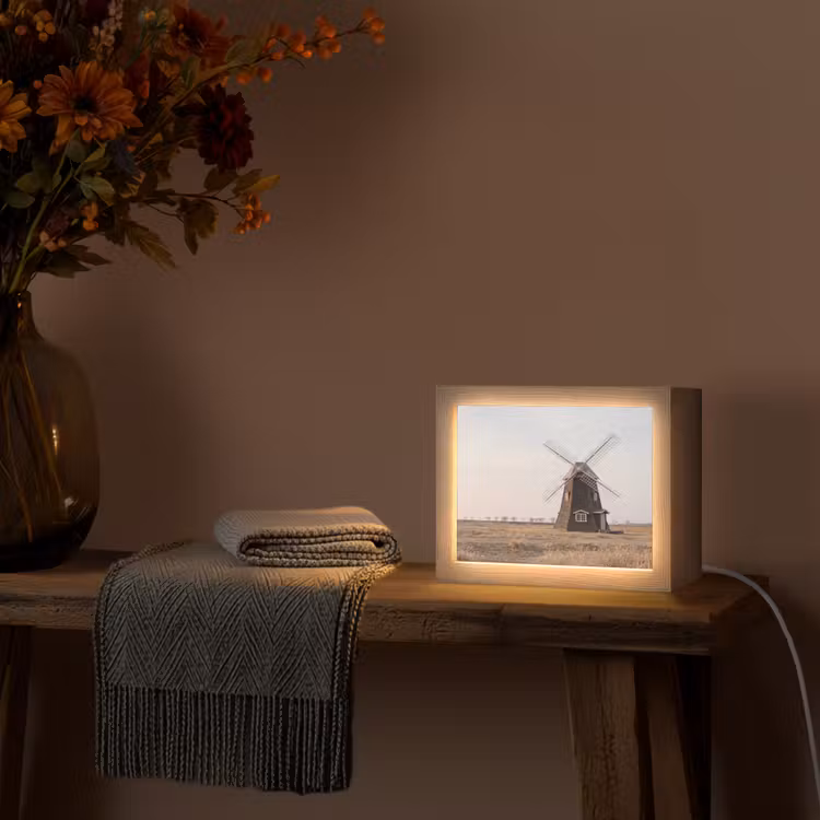 Lightbox - Wandlamp - Windmolens - Landschap - Veld — 5