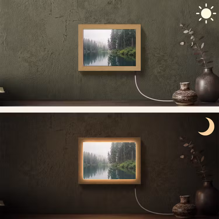Lightbox - Wandlamp - Bergen - Meer - Bos — 3