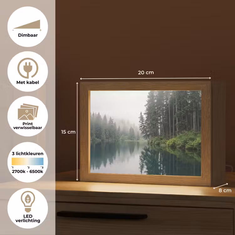 Lightbox - Wandlamp - Bergen - Meer - Bos — 9