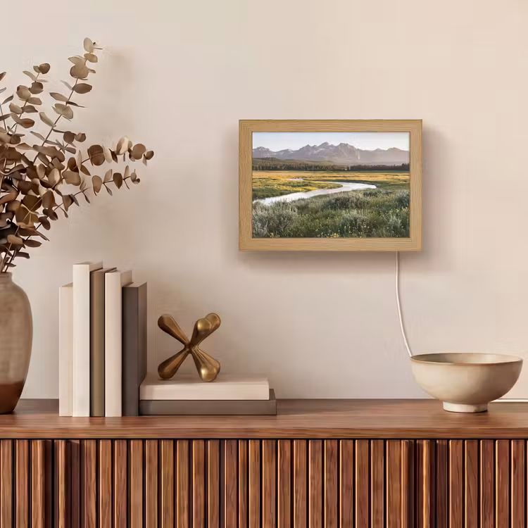 Lightbox - Wandlamp - Berglandschap - Rivier - Bos — 4