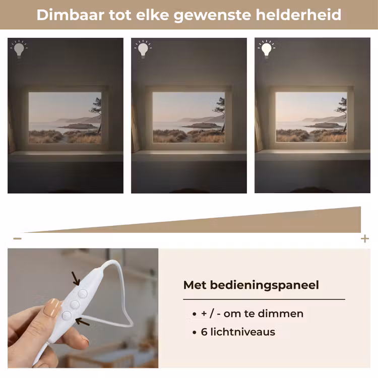 Lightbox - Wandlamp - Landschap - Kust - Duinen — 8