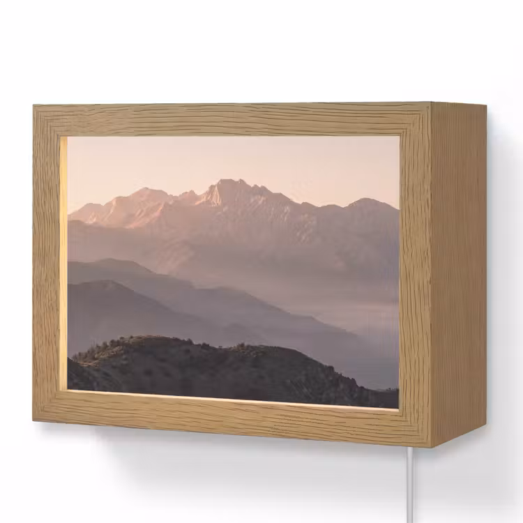 Lightbox - Wandlamp - Panorama - Landschap - Bergen — 1