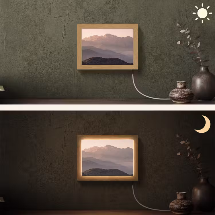 Lightbox - Wandlamp - Panorama - Landschap - Bergen — 3