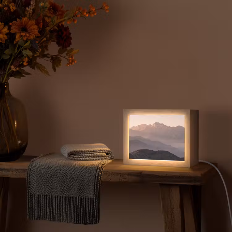 Lightbox - Wandlamp - Panorama - Landschap - Bergen — 5