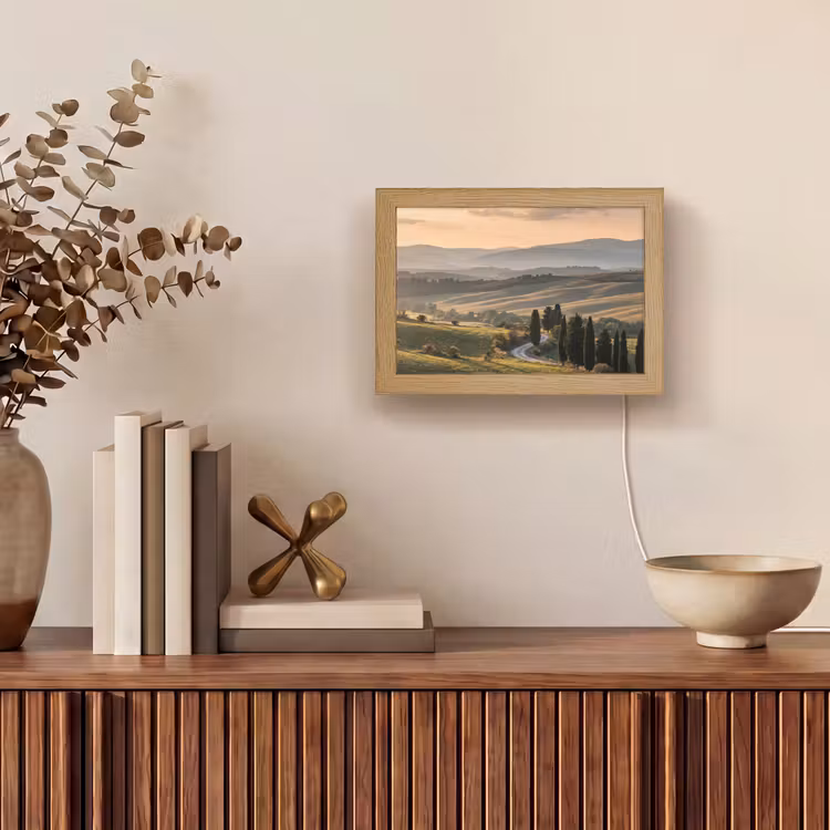 Lightbox - Wandlamp - Toscaans - Landschap - Heuvels — 4