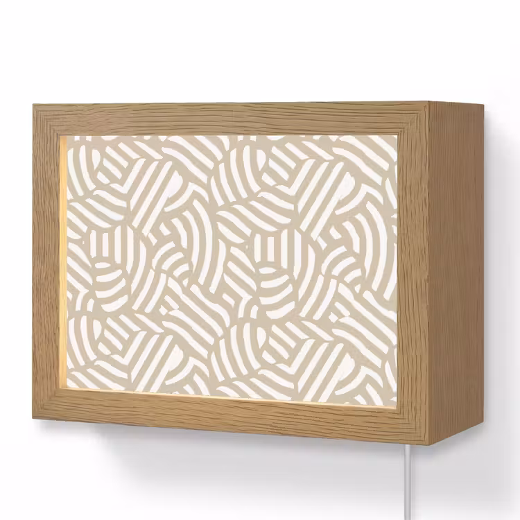 Lightbox - Wandlamp - Abstract - Modern - Beige — 1