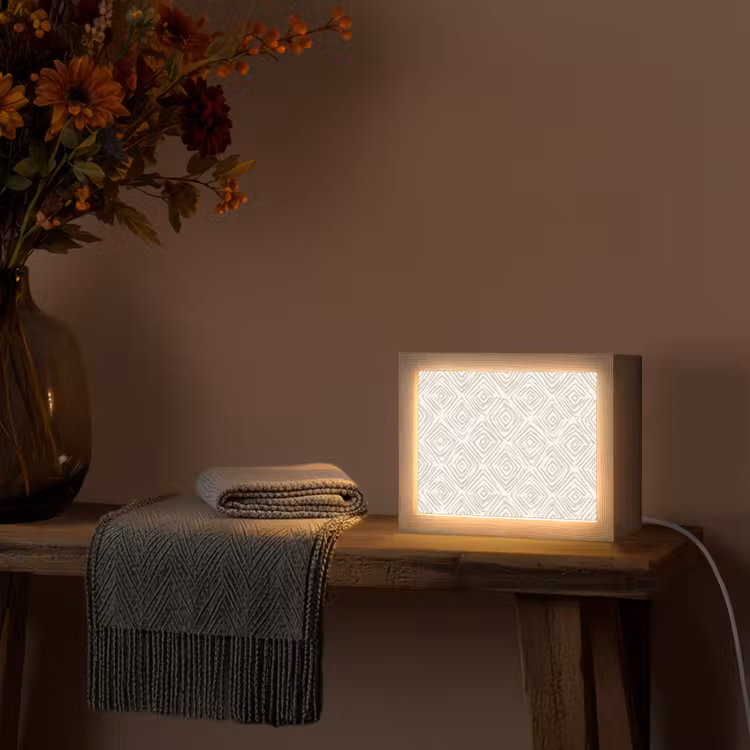 Lightbox - Wandlamp - Abstract - Ruit - Beige — 5