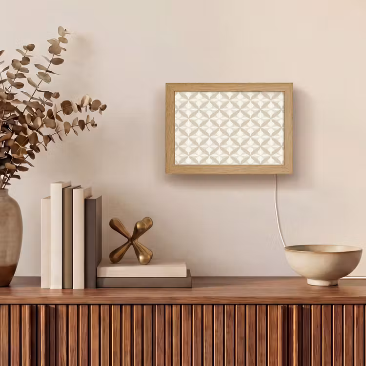 Lightbox - Wandlamp - Patroon - Klassiek - Beige — 4