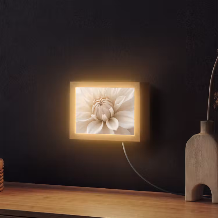 Lightbox - Wandlamp - Bloem - Dahlia - Wit — 2