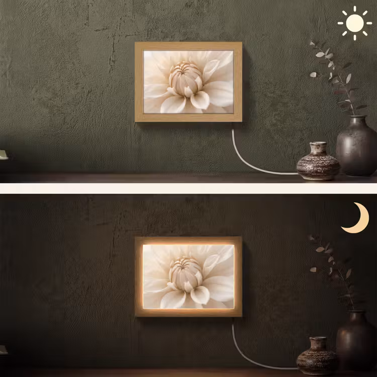 Lightbox - Wandlamp - Bloem - Dahlia - Wit — 3