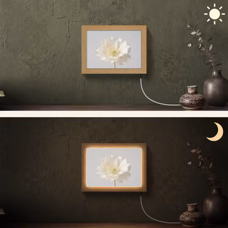 Lightbox - Wandlamp - Bloem - Minimalistisch -Wit — 3