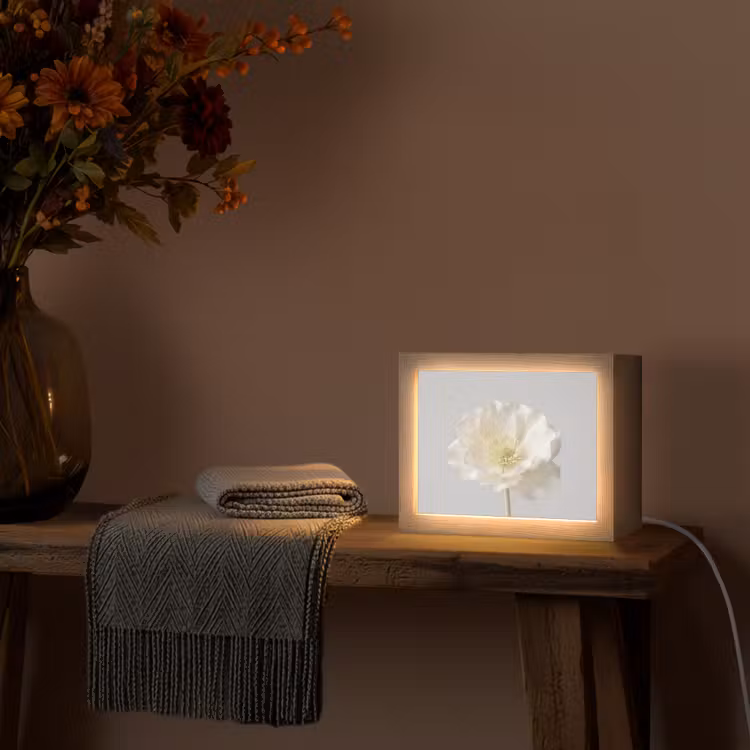 Lightbox - Wandlamp - Bloem - Minimalistisch -Wit — 5