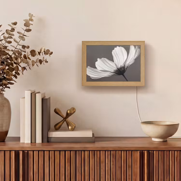 Lightbox - Wandlamp - Bloem - Minimalistisch - Zwart - Wit — 4