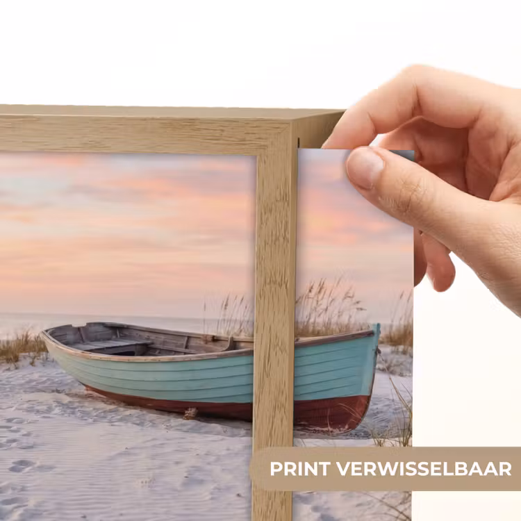 Lightbox - Wandlamp - Rustiek - Roeiboot - Zandstrand — 6