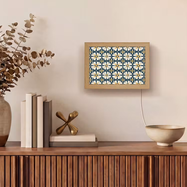 Lightbox - Wandlamp - Motief - Tegel - Okergeel — 4