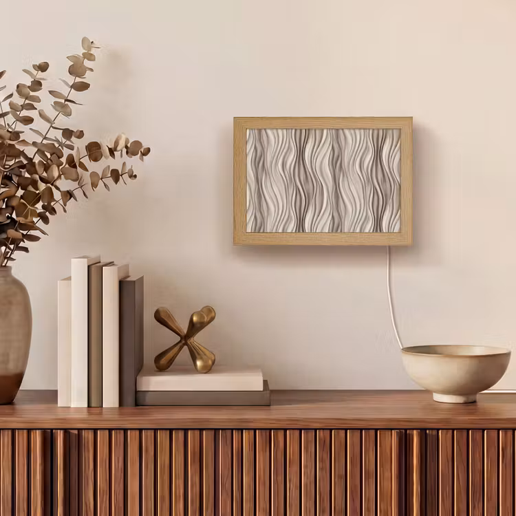 Lightbox - Wandlamp - Golven - 3D - Crème — 4
