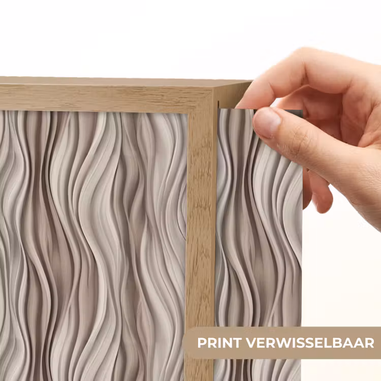 Lightbox - Wandlamp - Golven - 3D - Crème — 6