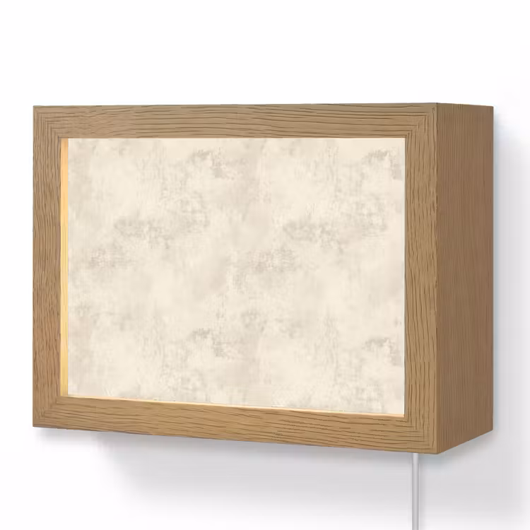 Lightbox - Wandlamp - Patroon - Organisch - Beige — 1