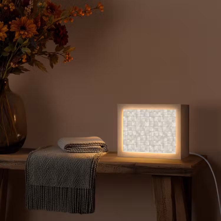Lightbox - Wandlamp - Tegels - Natuurlijk - Grijs — 5
