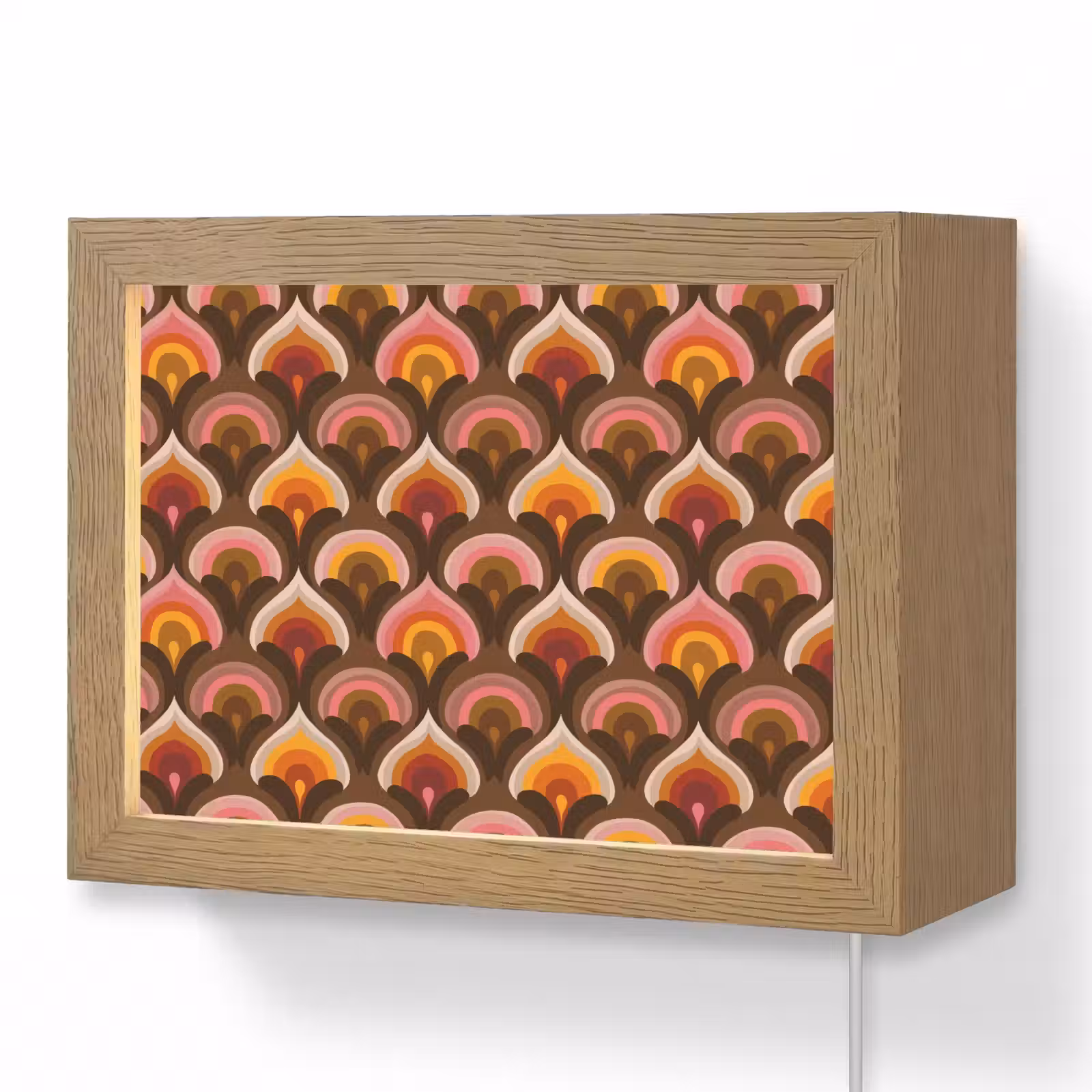 Lightbox - Wandlamp - Patroon - Retro - Kleurrijk — 1